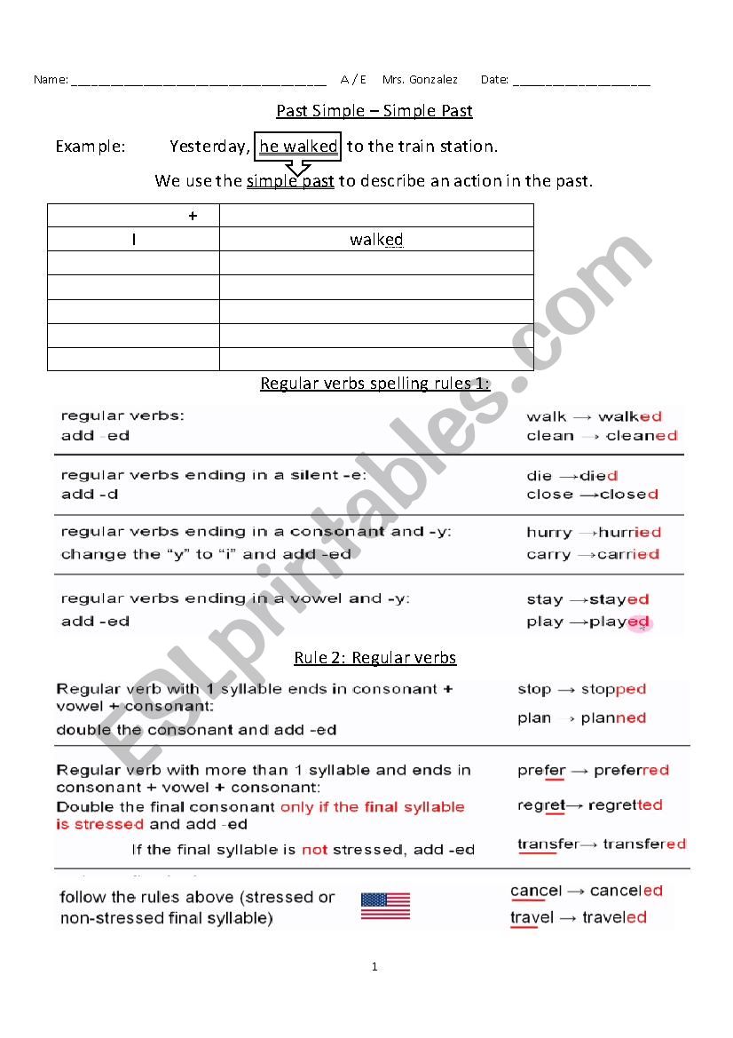 past simple worksheet worksheet