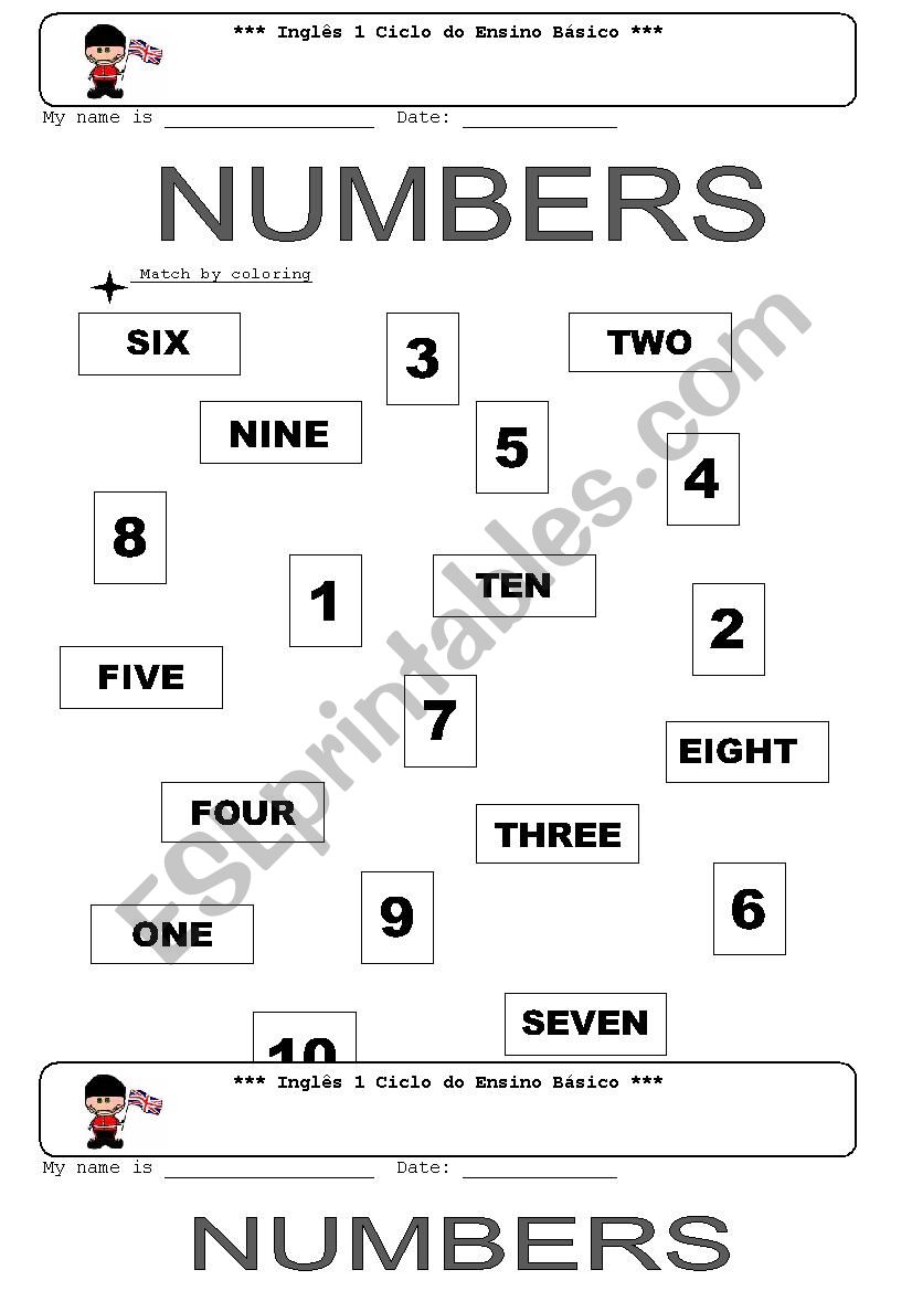 numbers 1-10 worksheet