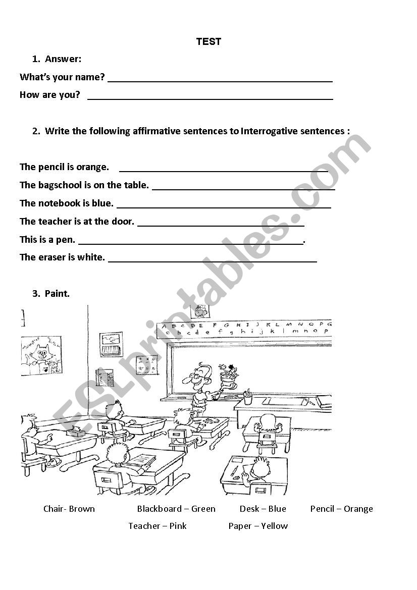 Test worksheet