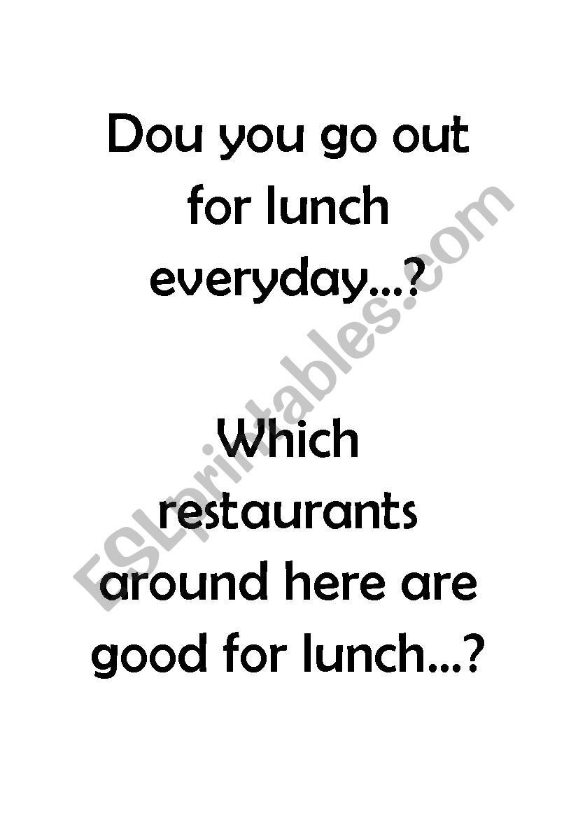 luch questions worksheet