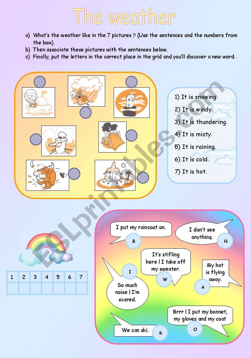 The weather worksheet