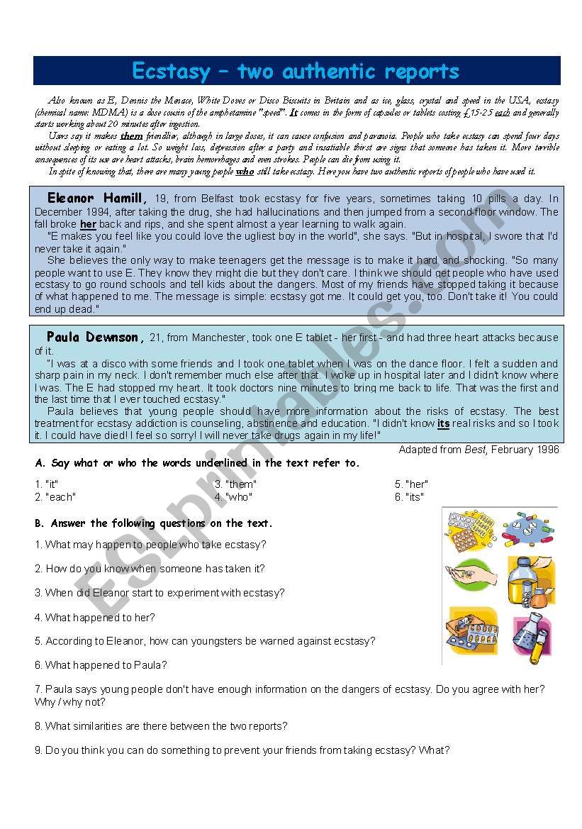 Ecstasy â€“ two authentic reports