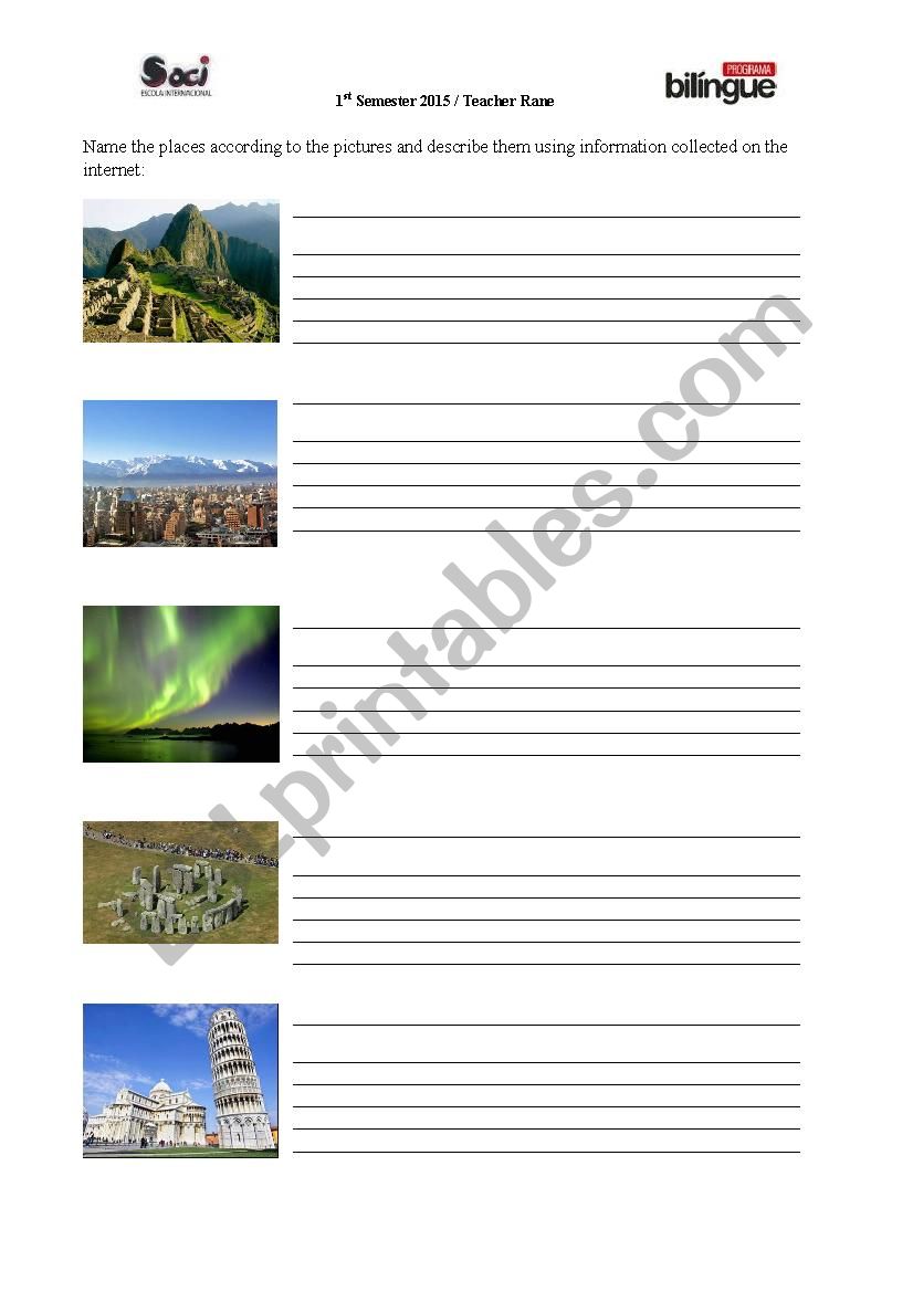 Famous places around the world