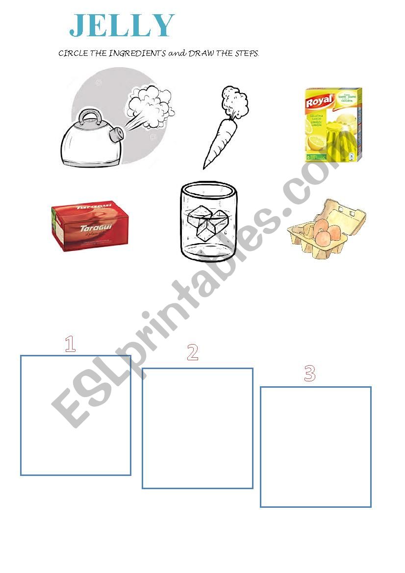 Jelly Preparation worksheet