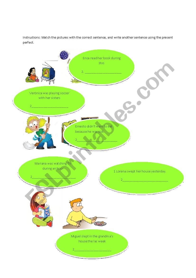 ACTIVITIES worksheet
