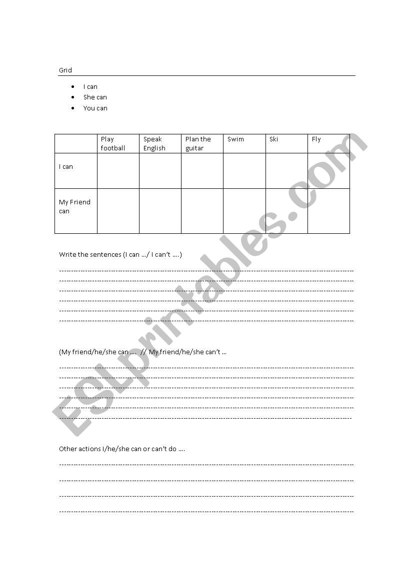 Can Grid worksheet