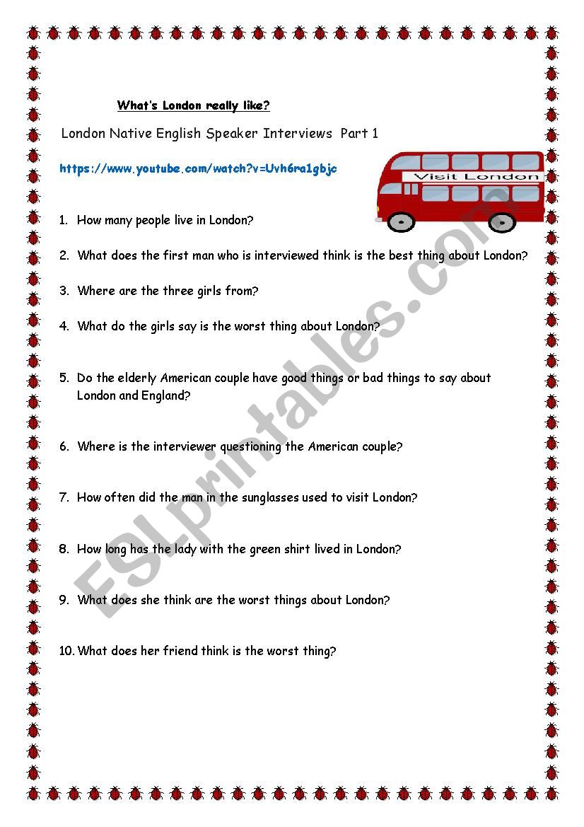 Whatâ€™s London really like? - video session