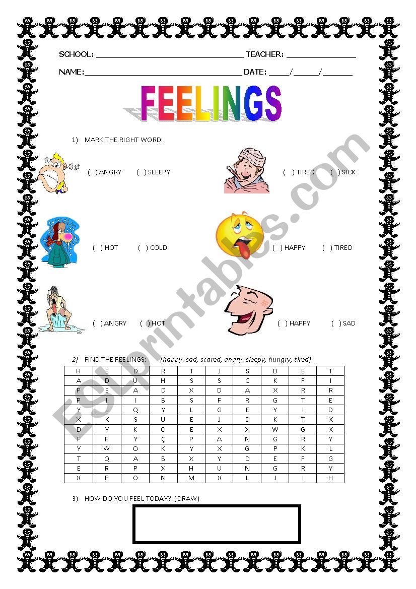 FEELINGS worksheet