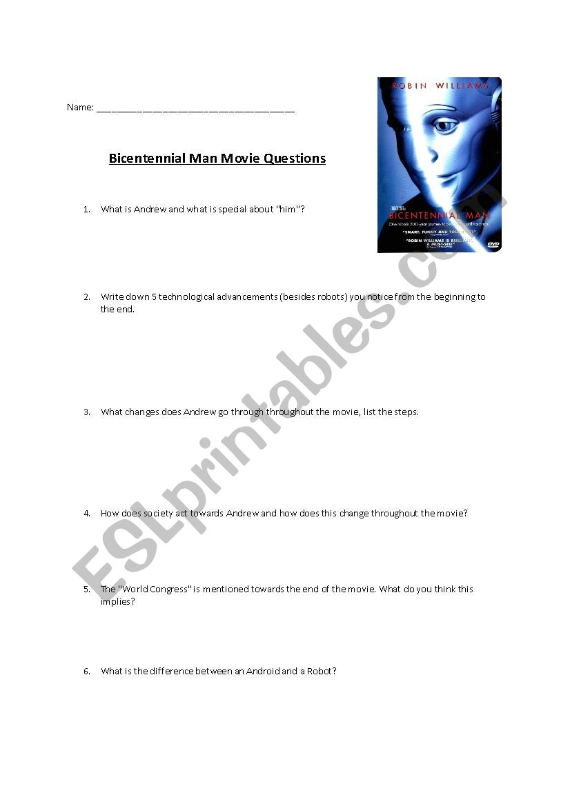 bicentennial man essay