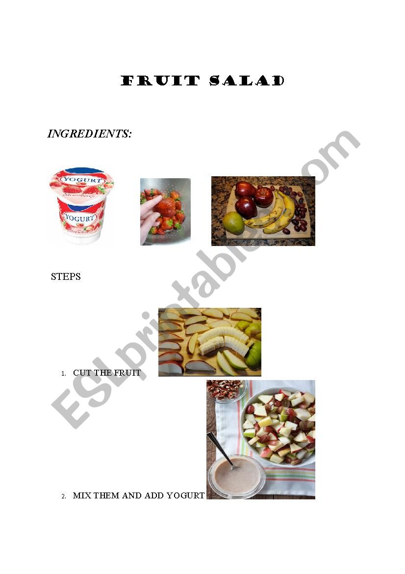 Fruit Salad worksheet