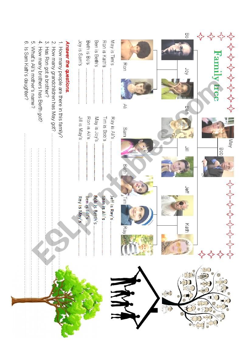 family tree worksheet