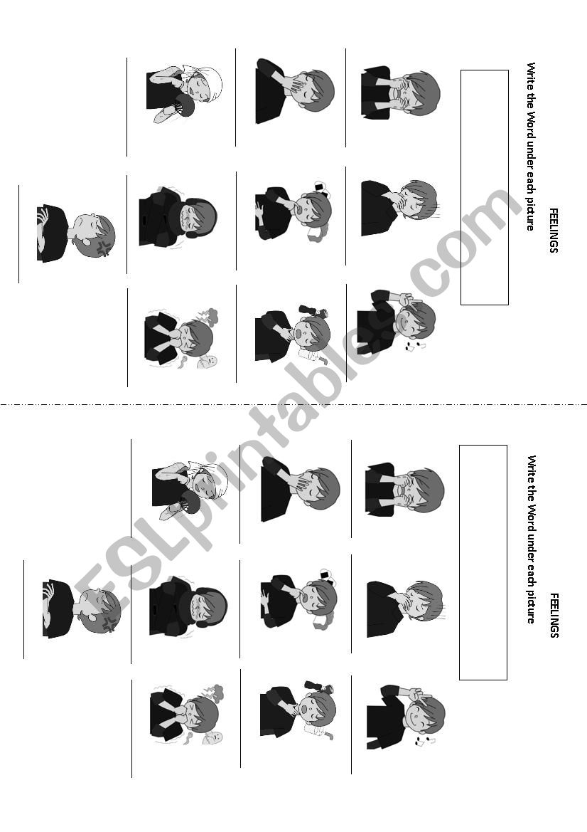 FEEELINGS worksheet