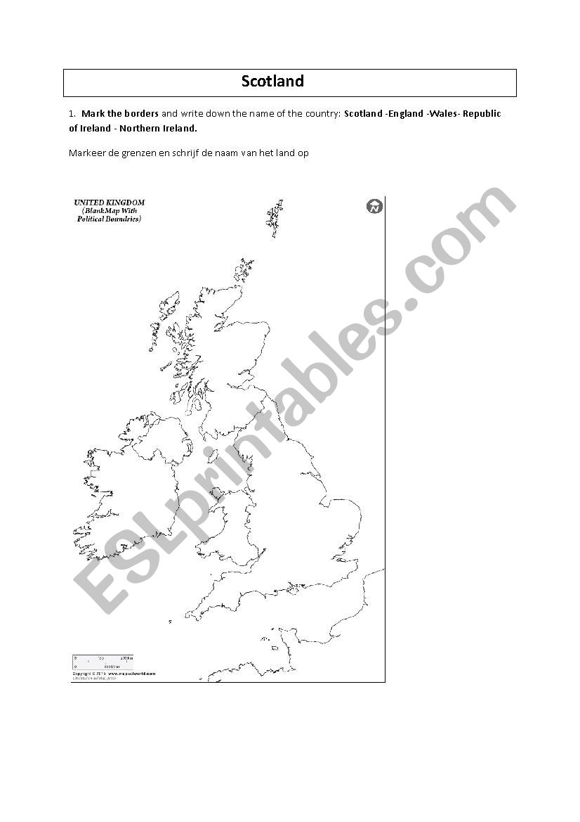Scottish culture worksheet