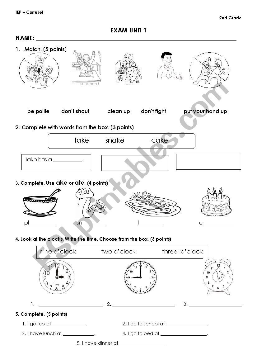 classroom instruction worksheet