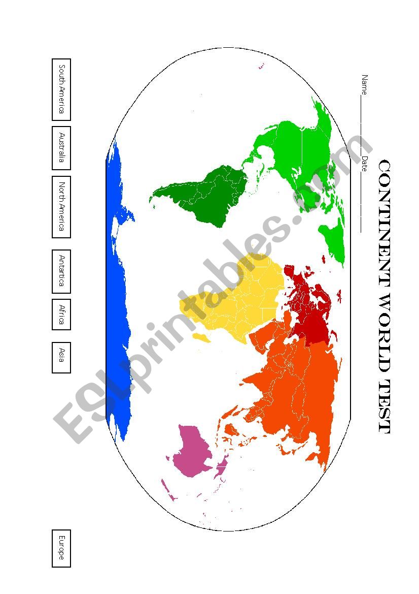 World Review worksheet
