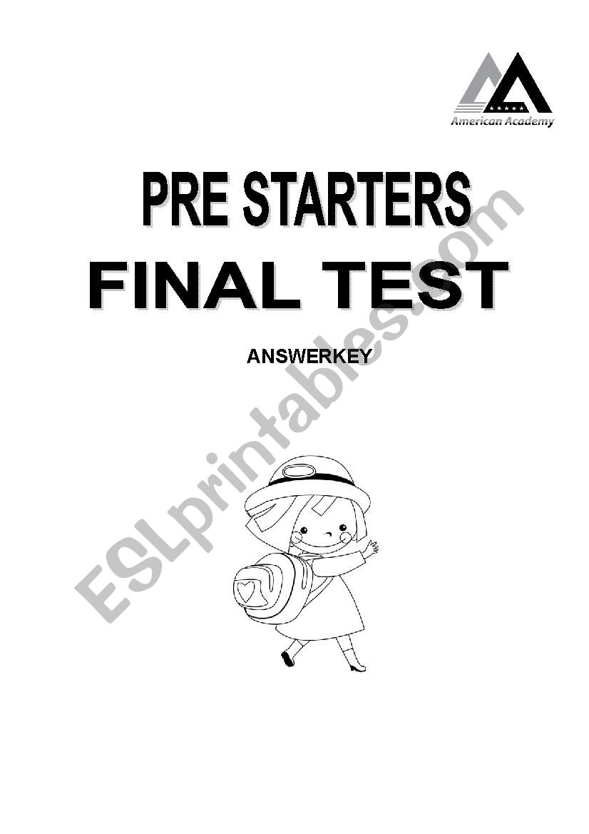Pre-Starters  worksheet