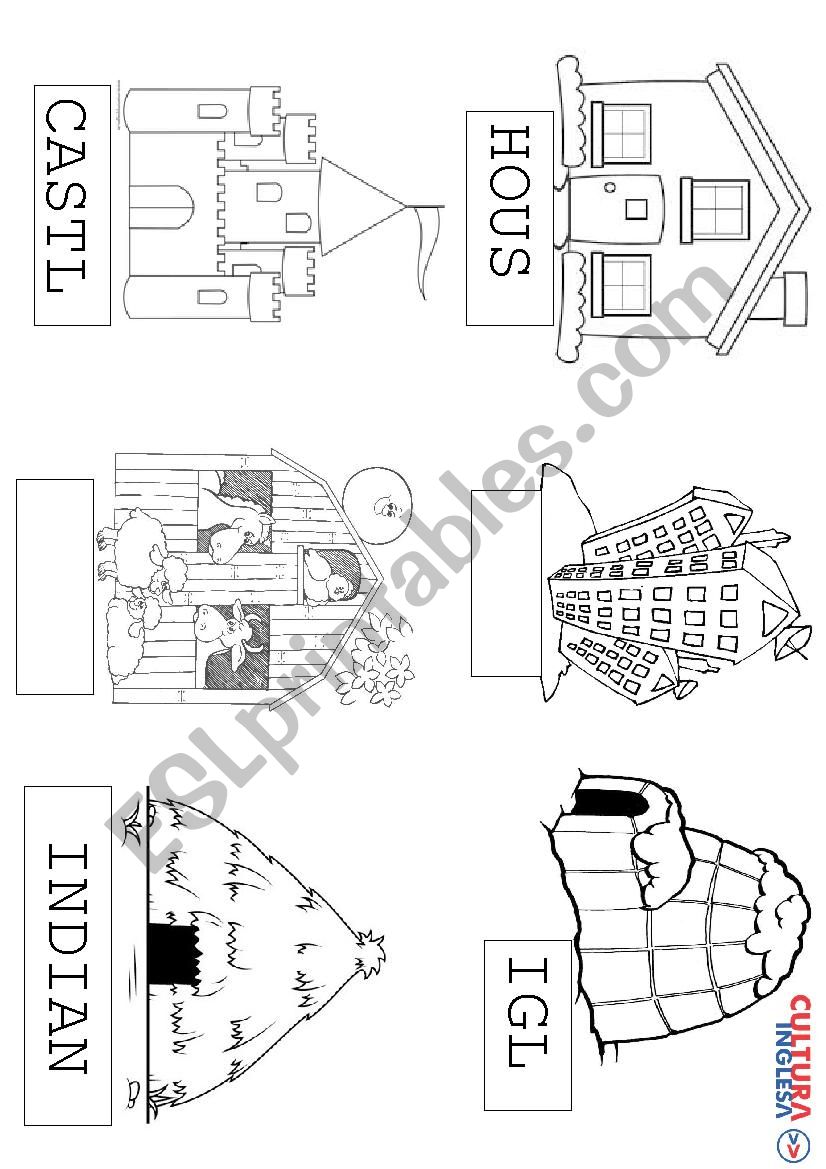 Types of houses worksheet