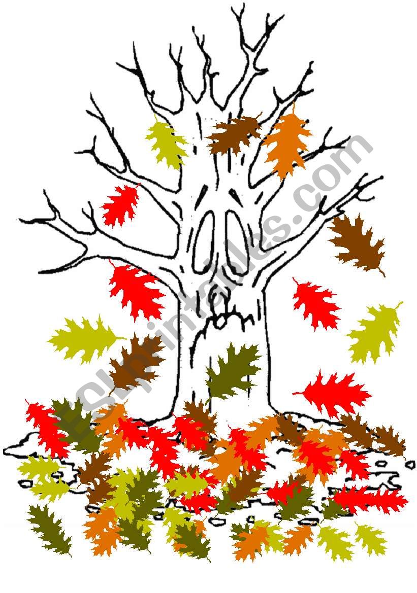 Autumn Tree - ESL worksheet by Kita19