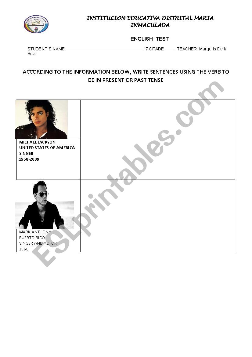 writing Activity worksheet