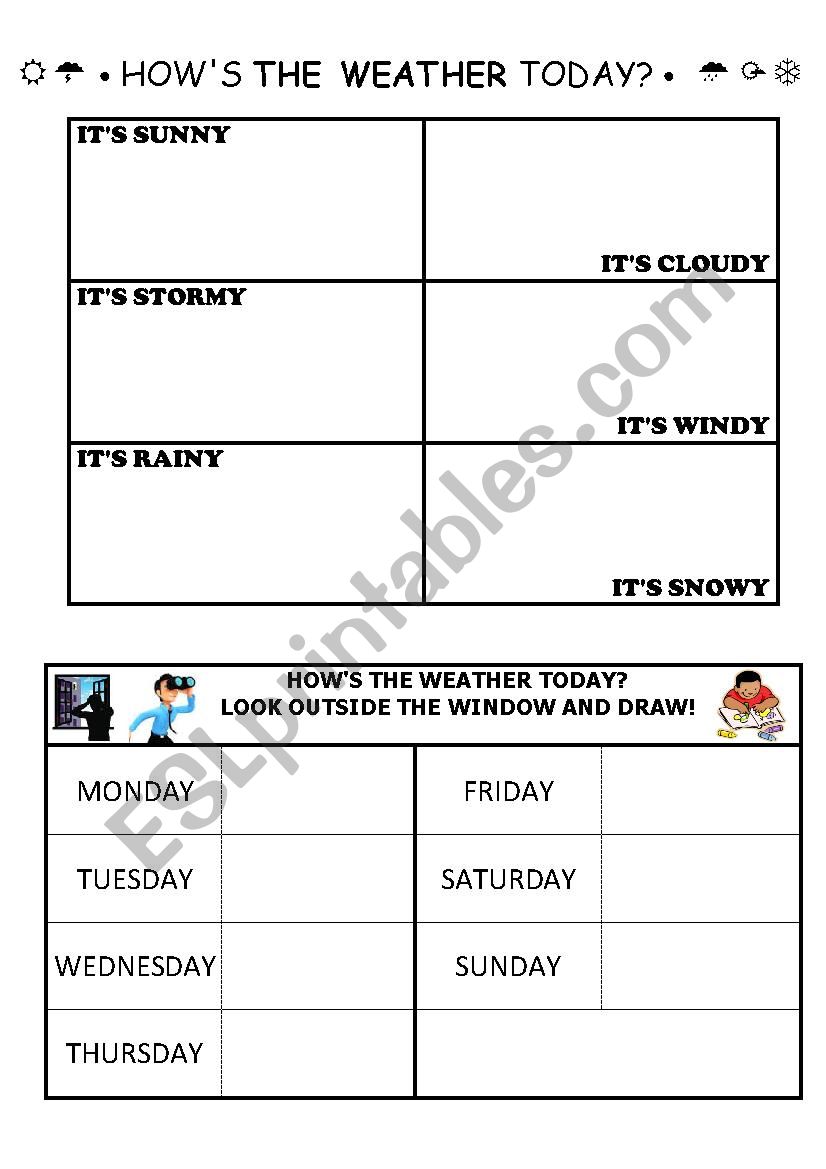 The weather worksheet