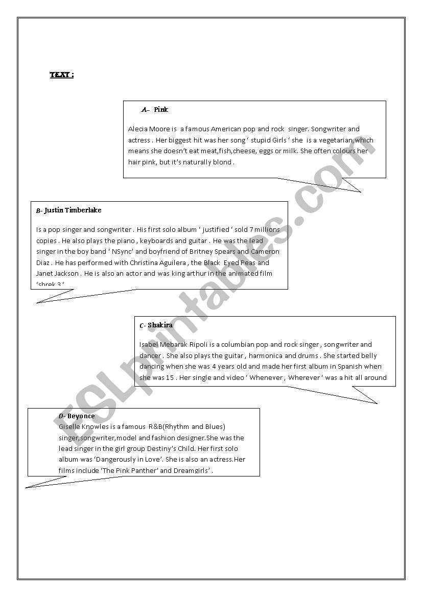 9thform exam worksheet