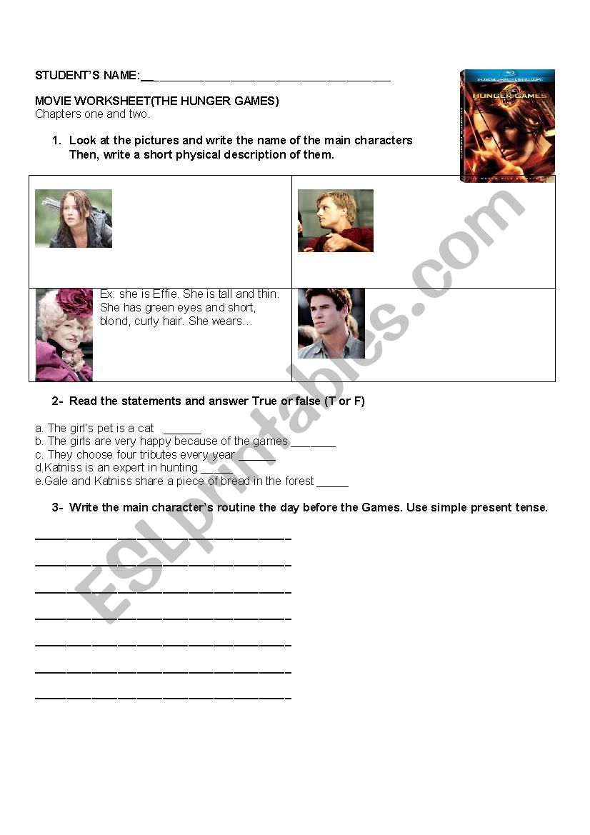 Video worksheet 