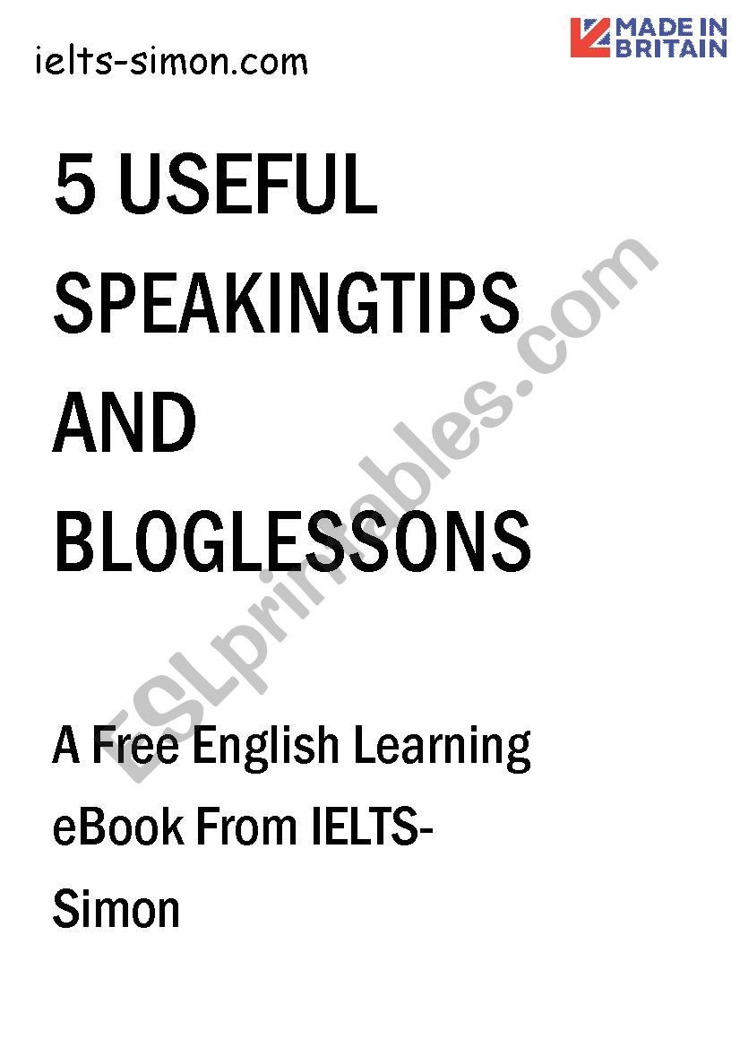 5 Useful Speaking Tips And Blog Lessons