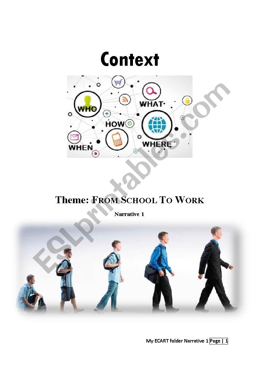 From School to Work - context worksheet