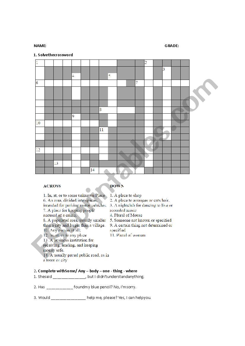 vocabulary activity worksheet