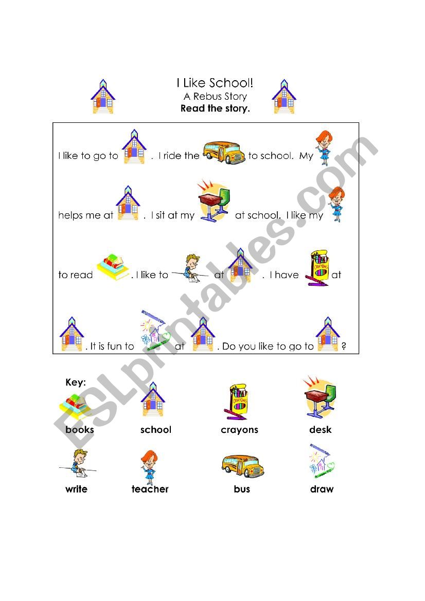 rebus story worksheet