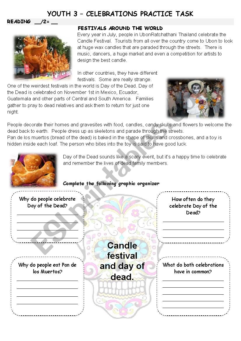 Celebrations around the world worksheet