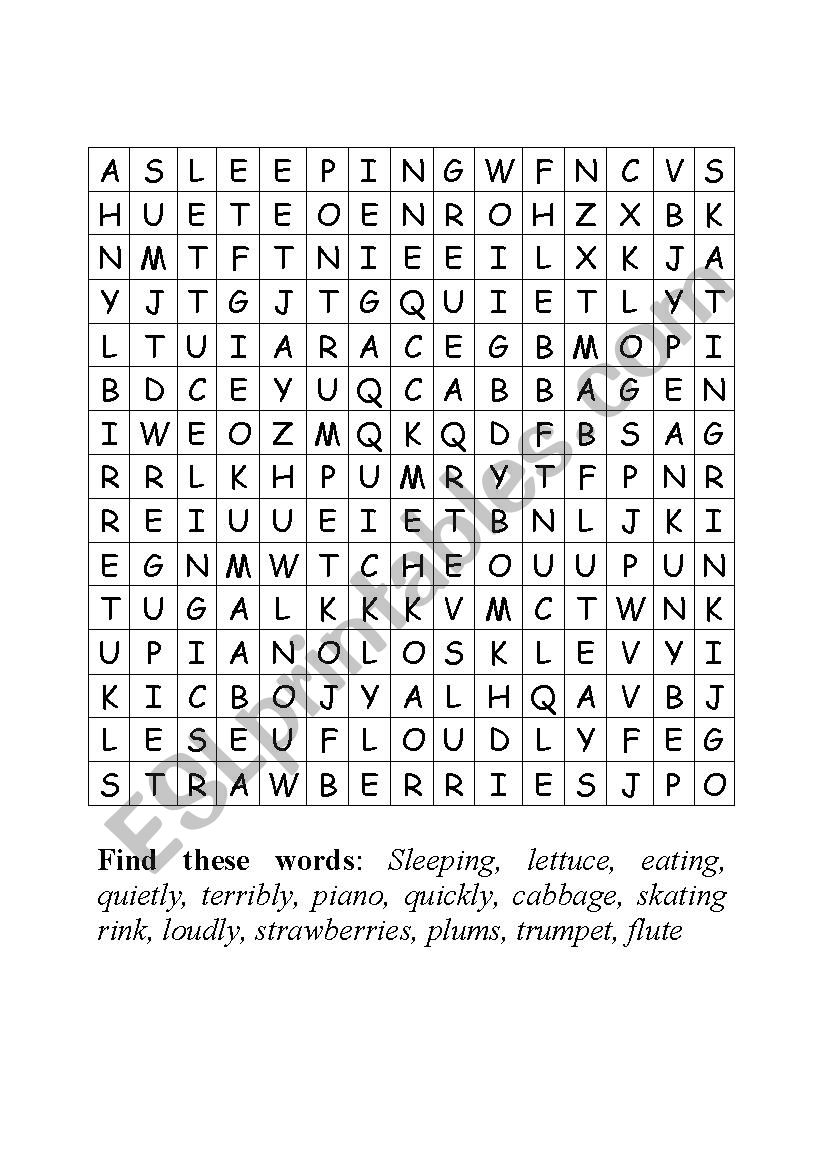 Discovery island word search worksheet