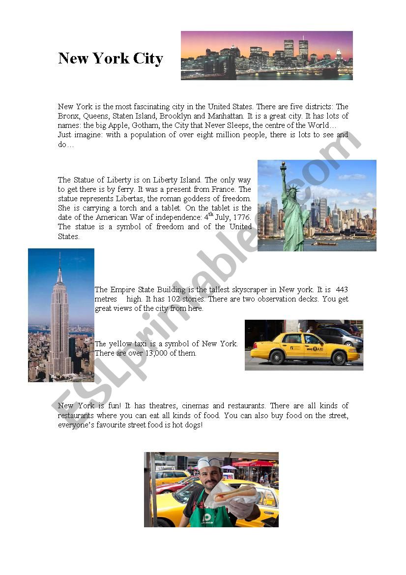 NYC worksheet