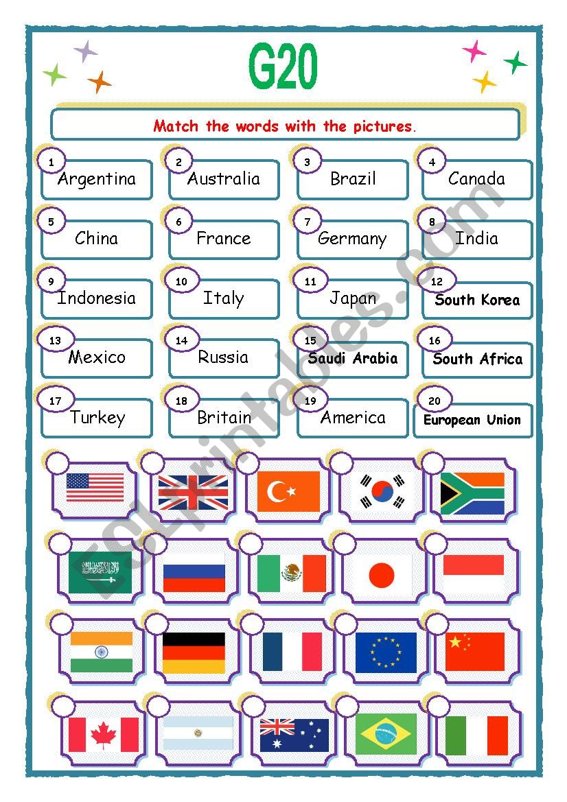 G20 worksheet