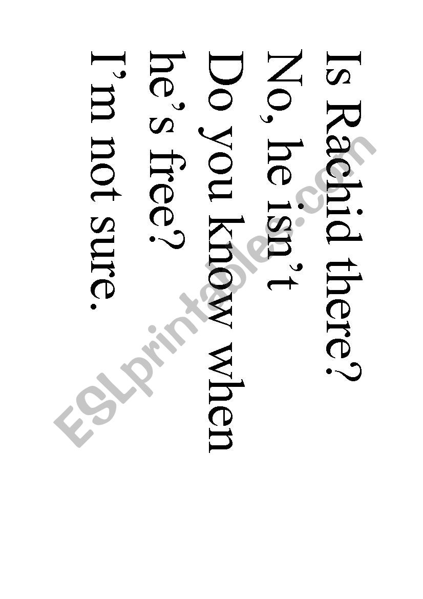 Telephoning Skills Activitiy  worksheet