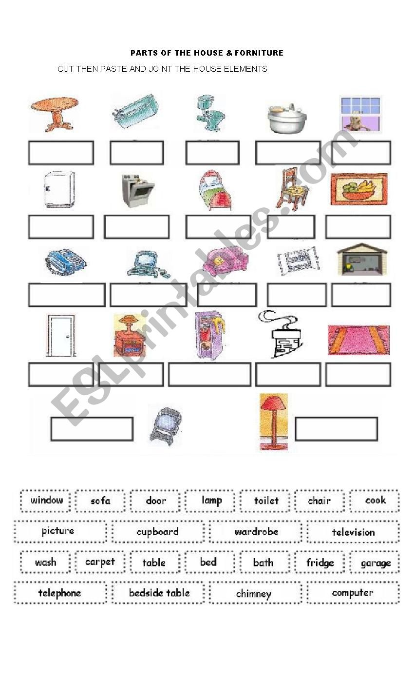 parts-of-the-house-cut-and-paste-esl-worksheet-by-aydelina