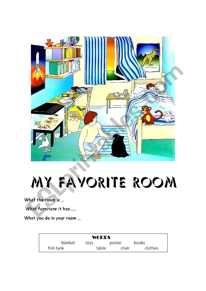 Describe your favorite room worksheet