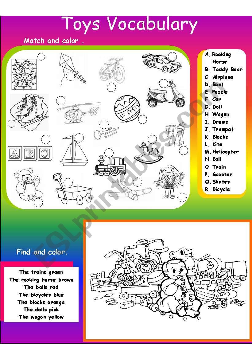 TOYS worksheet