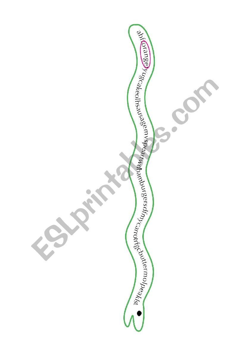 sNAKE worksheet