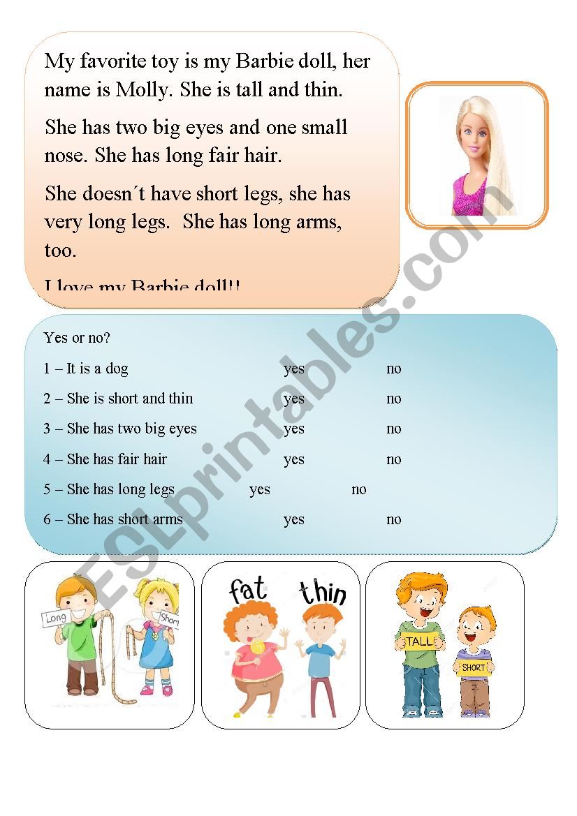 Reading comprehension exercise