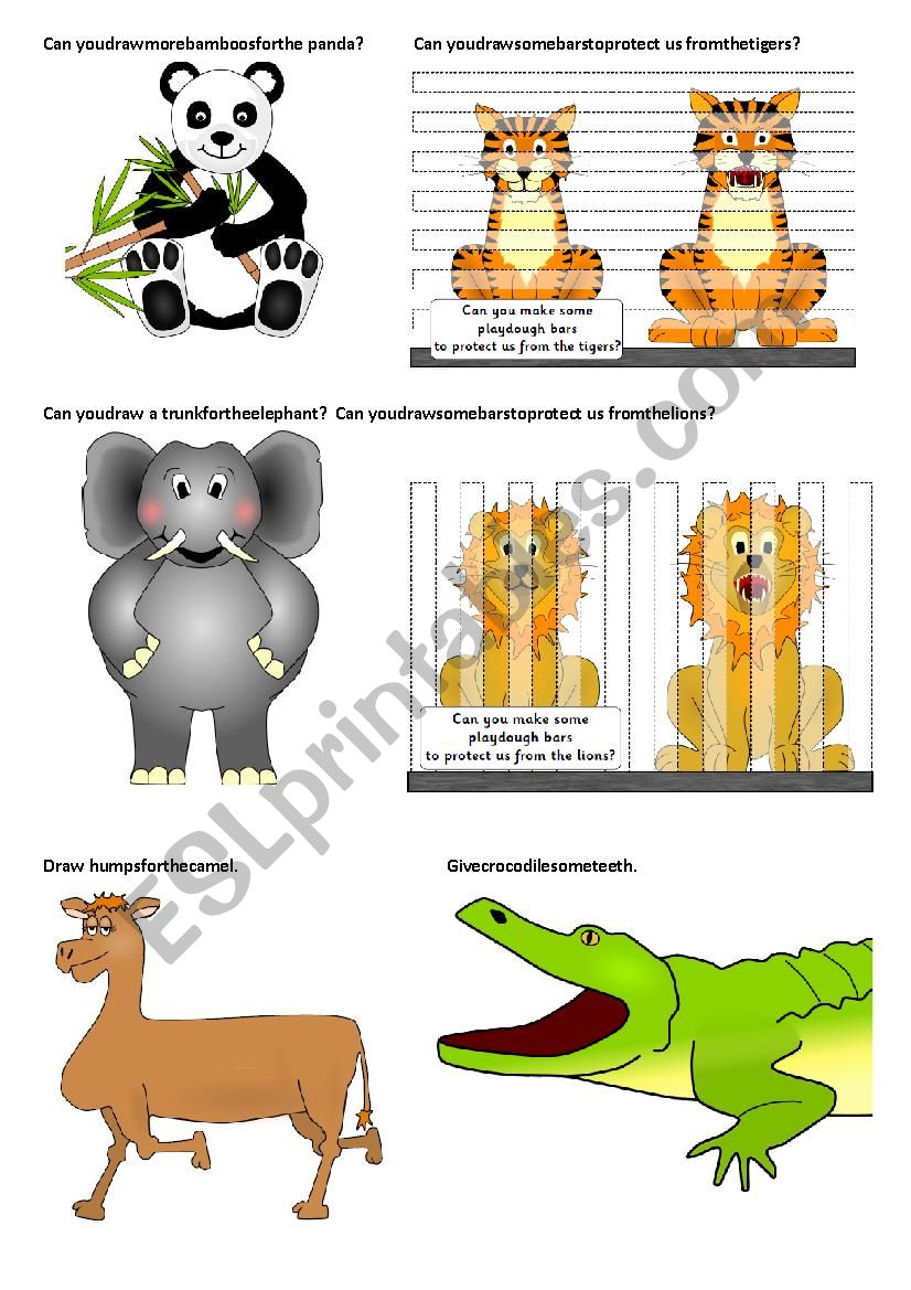 animals  worksheet