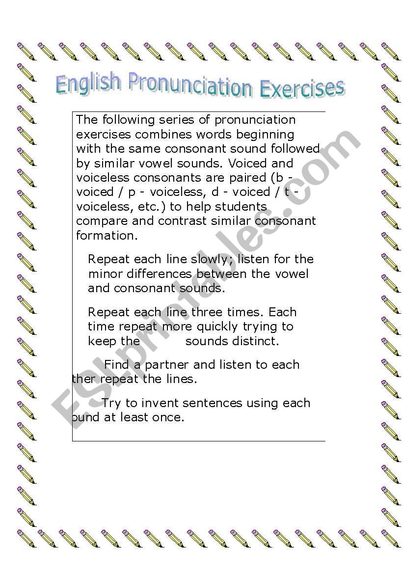 english-pronunciation-esl-worksheet-by-n-jilla