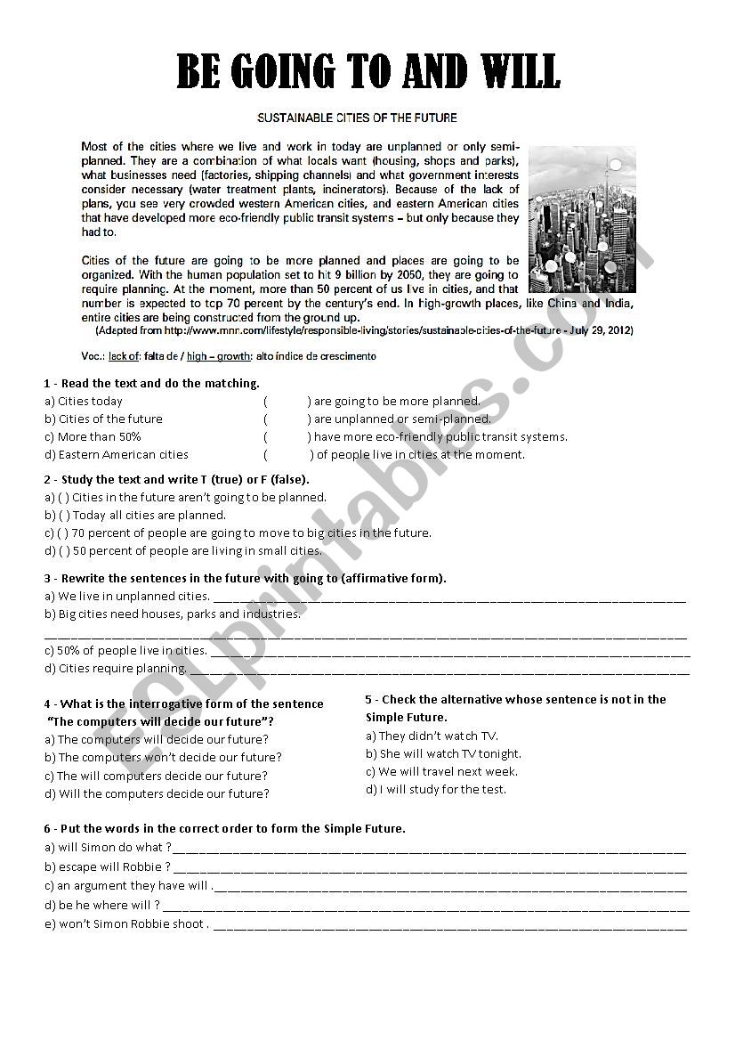 Simple Future worksheet