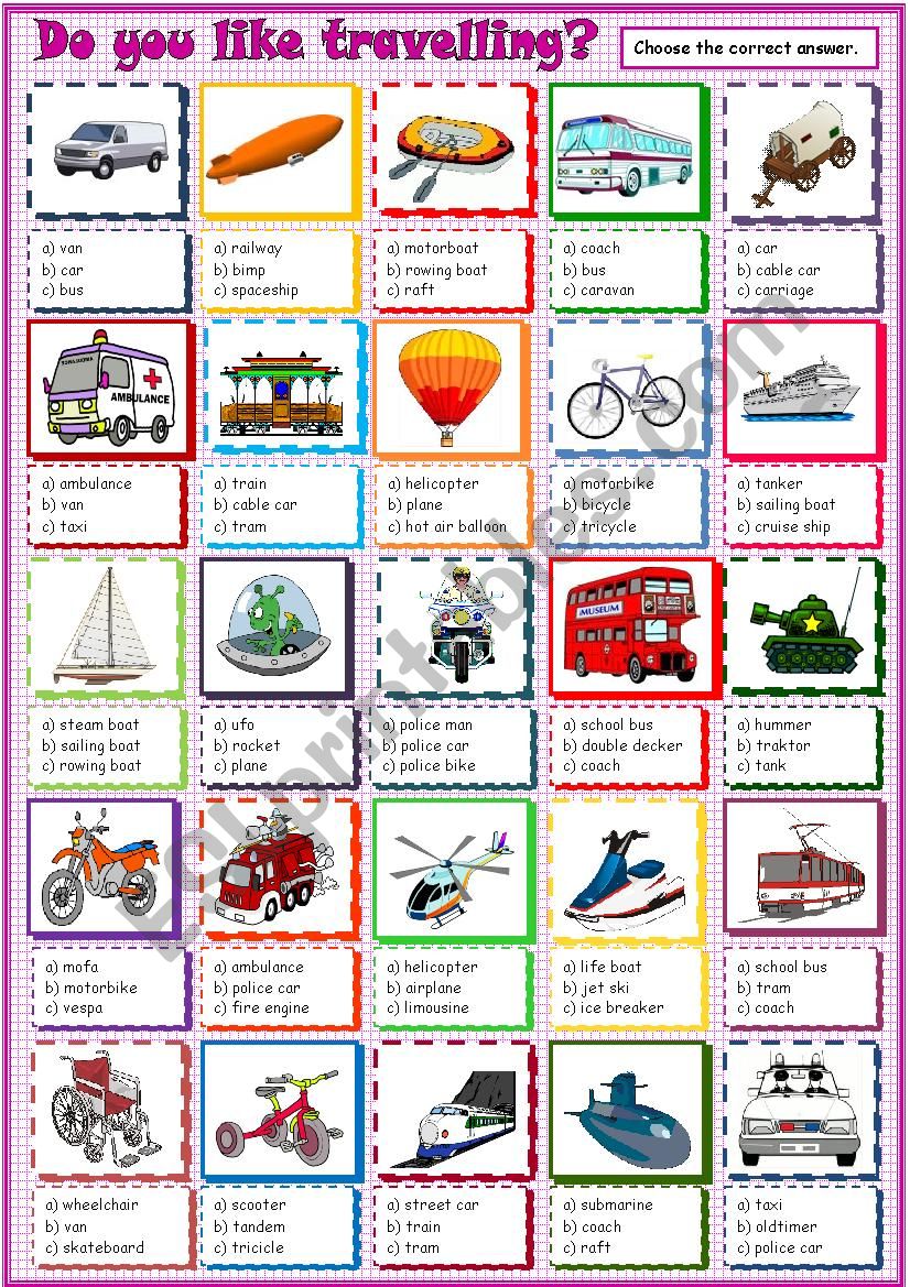 Do you like travelling? worksheet