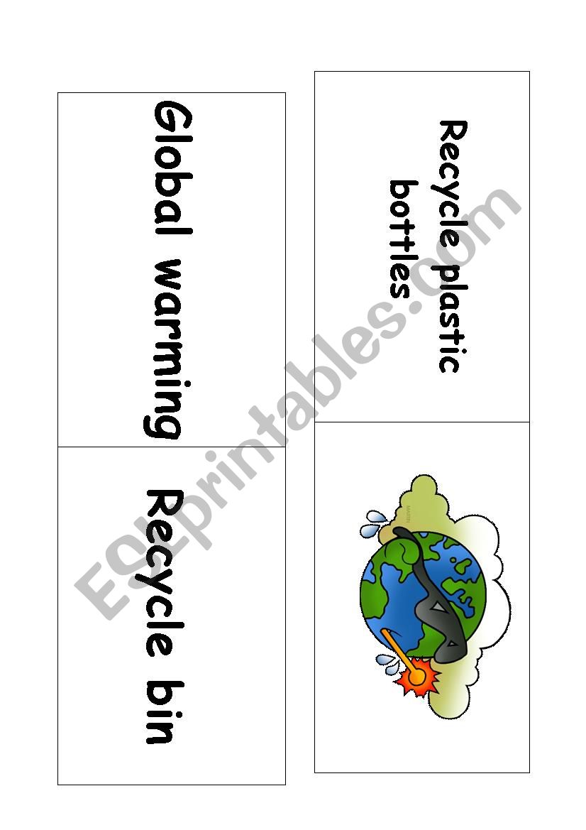 Ecology domino game worksheet