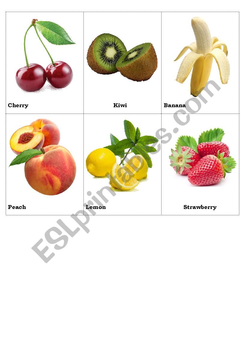 Fruits, Vegetables, Berries (part 1)