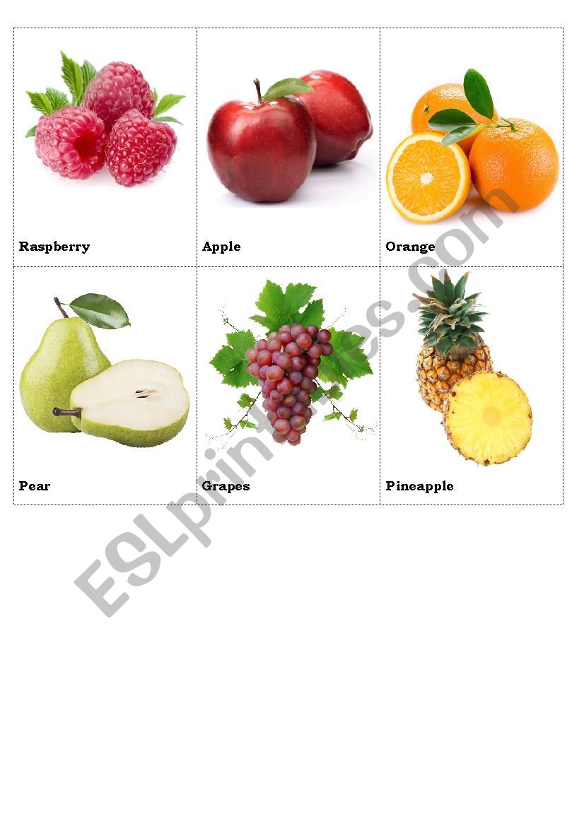 Fruits, Vegetables, Berries (part 2)