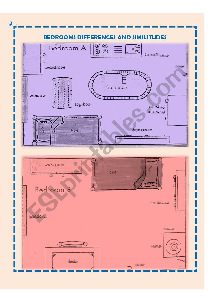 Look at the bedrooms! What are the differences between them?