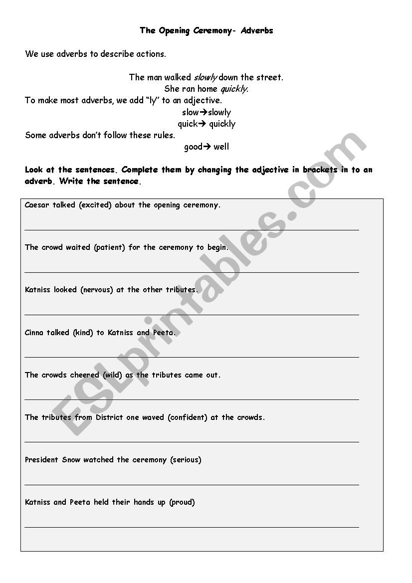 Hunger Games Worksheet worksheet