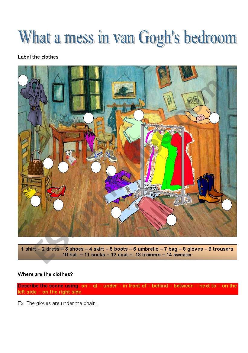 WHAT A MESS IN VAN GOGHÂ´S BEDROOM